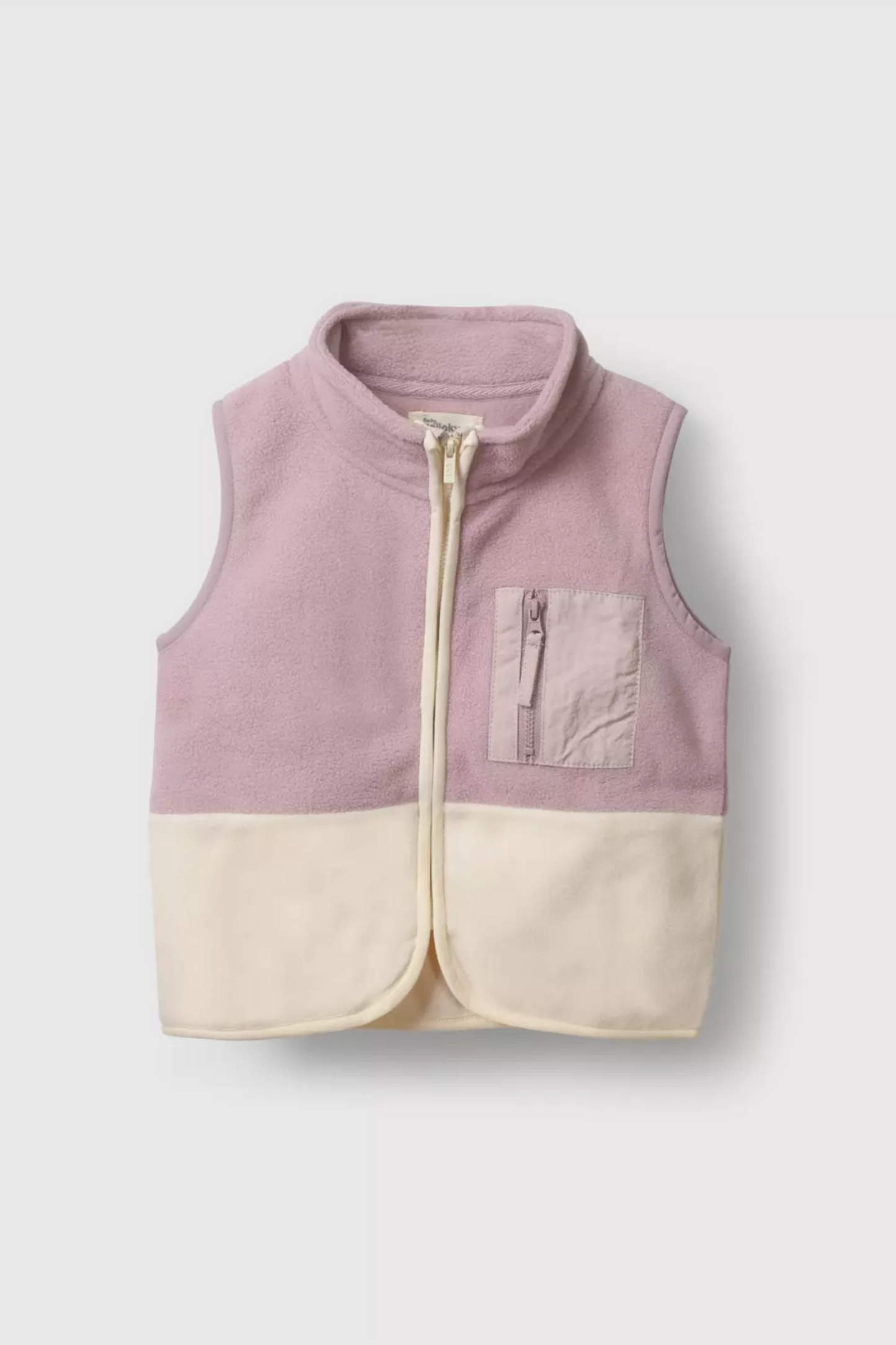 POLAR NIÑA SIN MANGA MORA