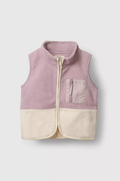 POLAR NIÑA SIN MANGA MORA