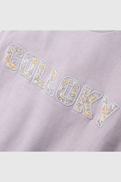 POLERON NIÑA CERRADO LILA