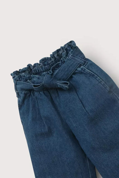 JEANS NIÑA PALAZZO AZUL