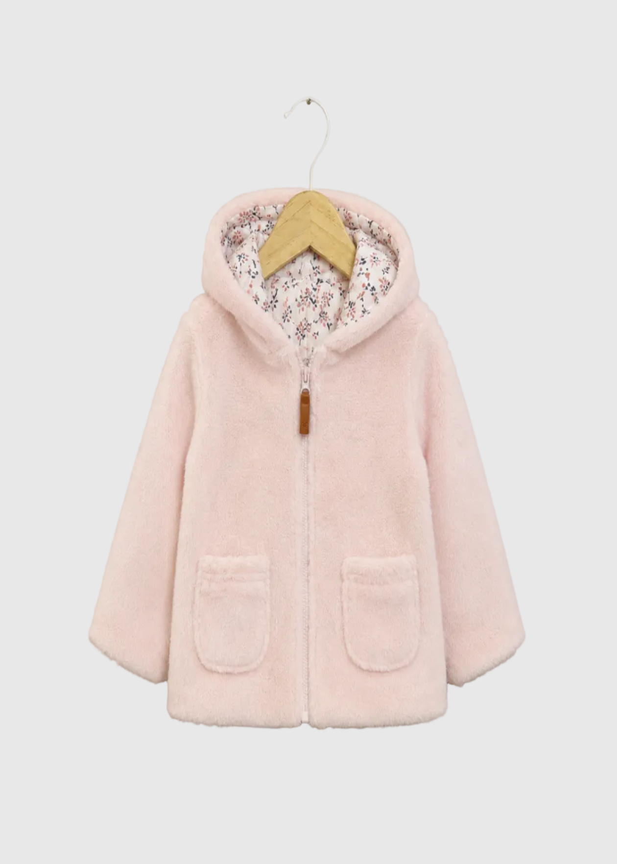CHAQUETA NIÑA PIEL ROSADO