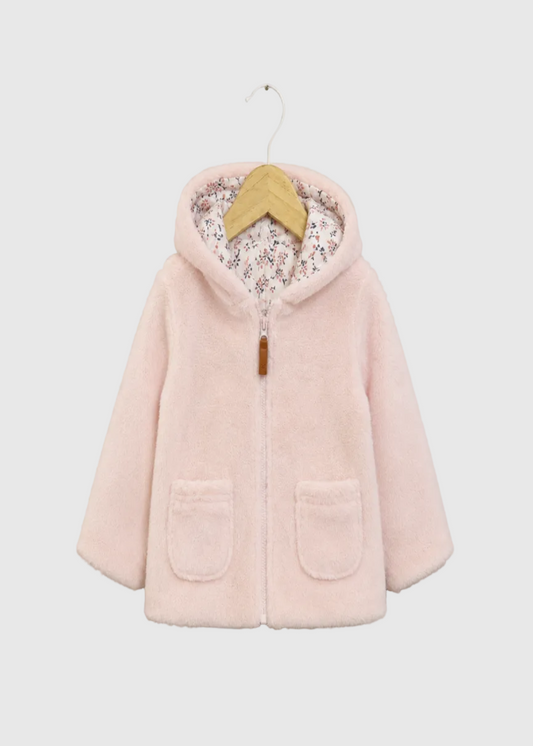 CHAQUETA NIÑA PIEL ROSADO