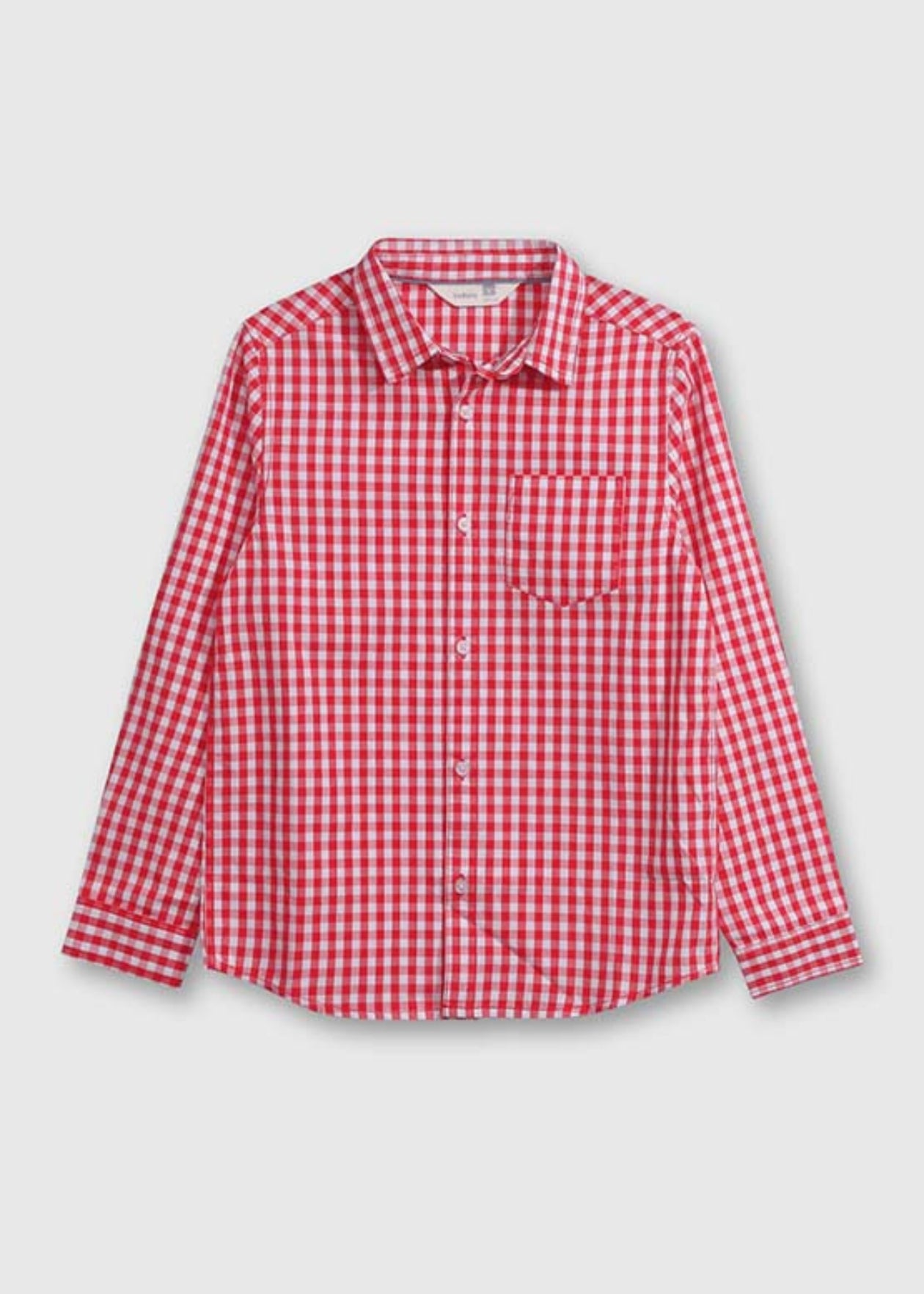 CAMISA NIÑO CUADROS ROJO