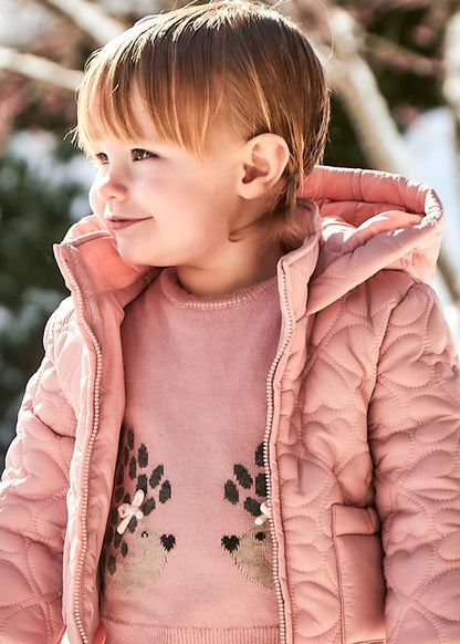 SUÉTER NIÑA ROSADO JACQUARD MAYORAL