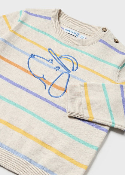 SUÉTER NIÑO PERRITO RAYAS MAYORAL