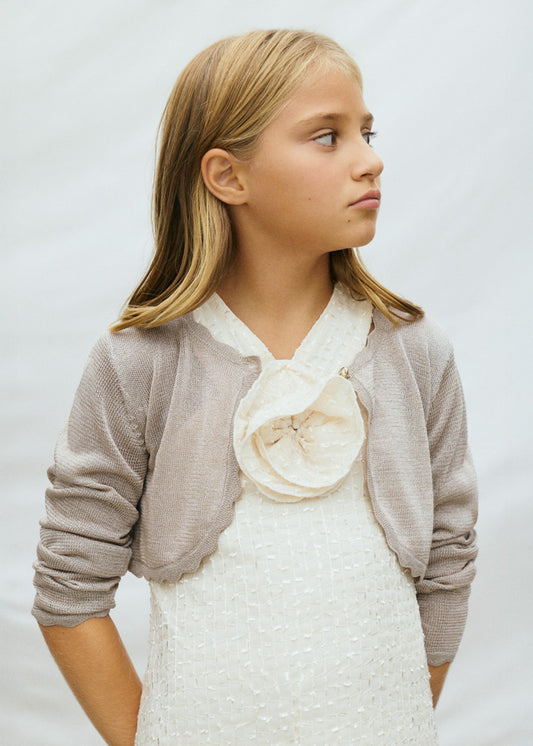 Chaleco Niña Tricot Almendra Mayoral