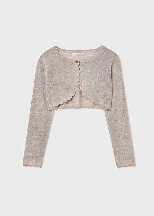 Chaleco Niña Tricot Almendra Mayoral