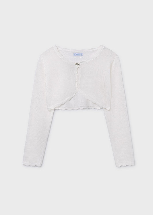 Chaleco Niña Tricot Crudo Mayoral
