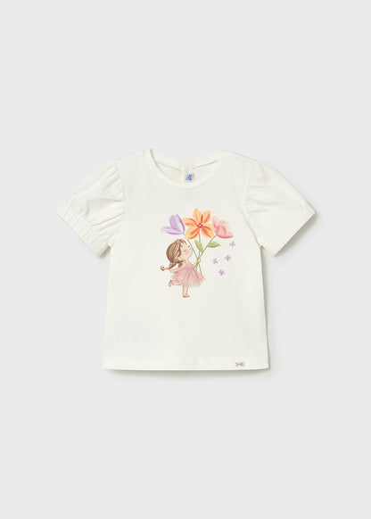 Polera Niña MC Flores Crublossom Mayoral