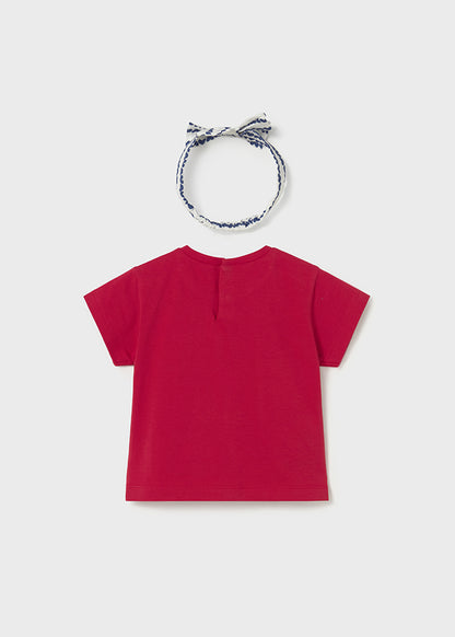 Polera Niña MC Cintillo Rojo Mayoral
