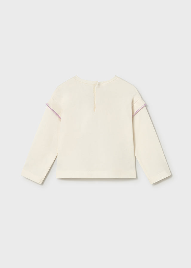 Polera Niña ML Flores Lila Mayoral