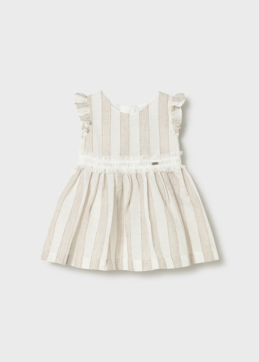 Vestido Niña Rayas Avellana Mayoral