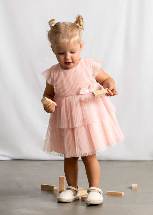 Vestido Tul Plisado Blossom Mayoral