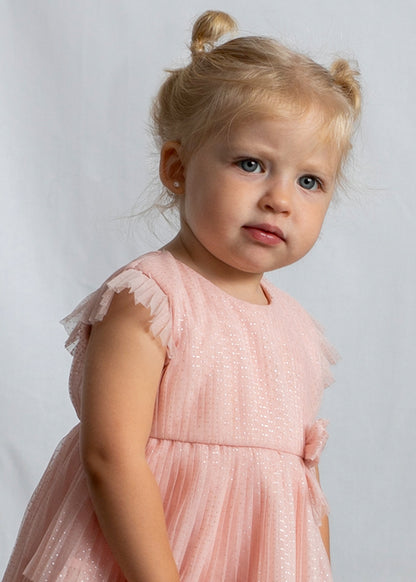 Vestido Tul Plisado Blossom Mayoral