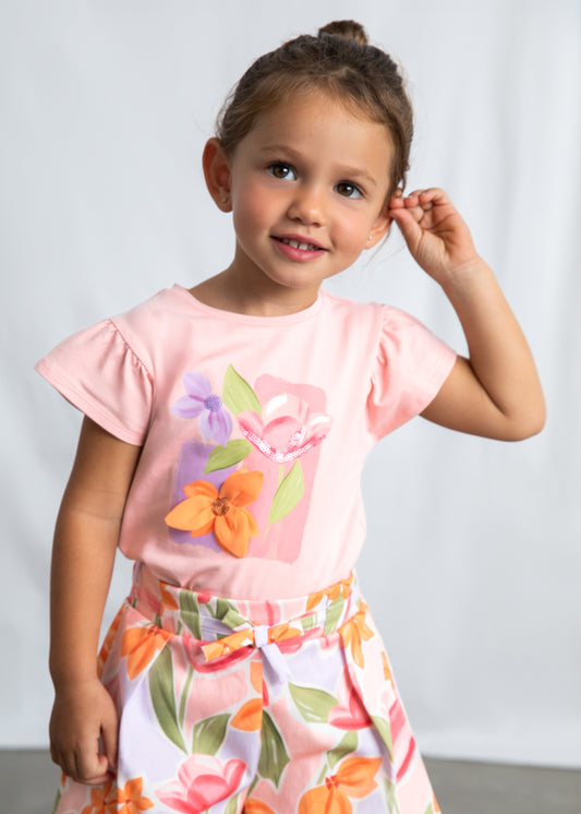 Polera Niña MC Flores Blossom Mayoral