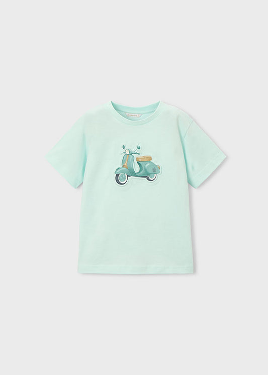 Polera Niño MC Moto Menta Mayoral