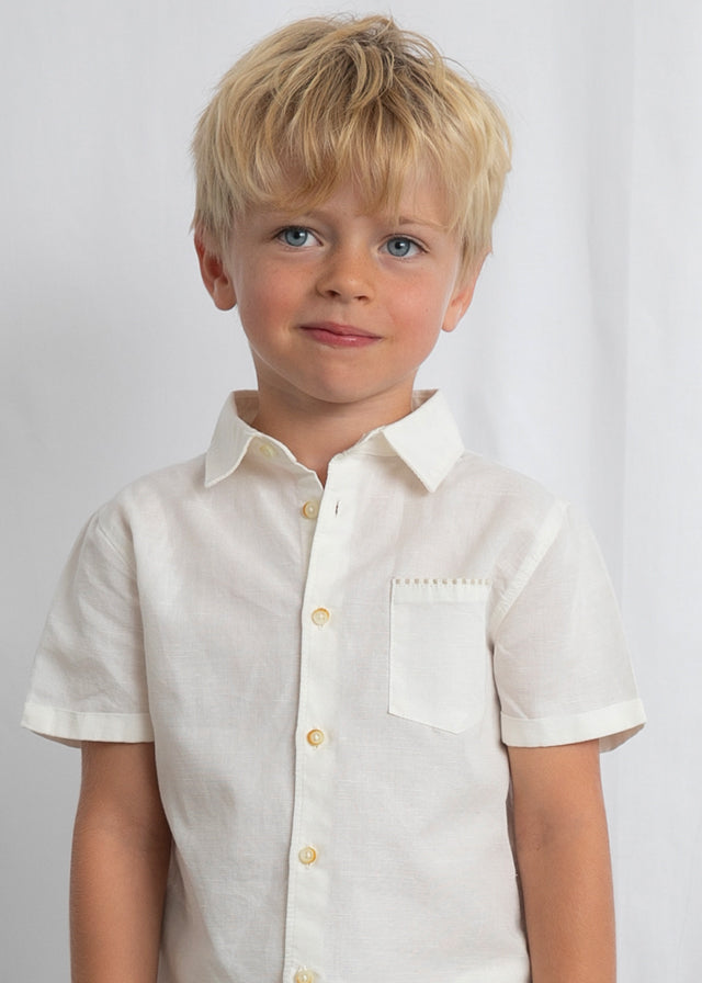 Conjunto Niño 2 Piezas Lino Avena Rayas Mayoral