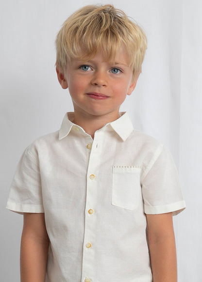 Conjunto Niño 2 Piezas Lino Avena Rayas Mayoral