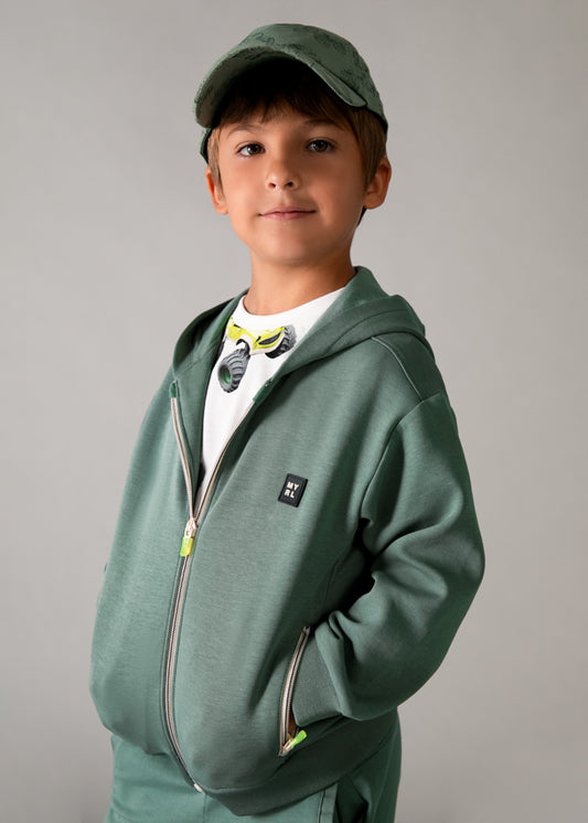 Poleron Niño Cremallera Verde Mayoral