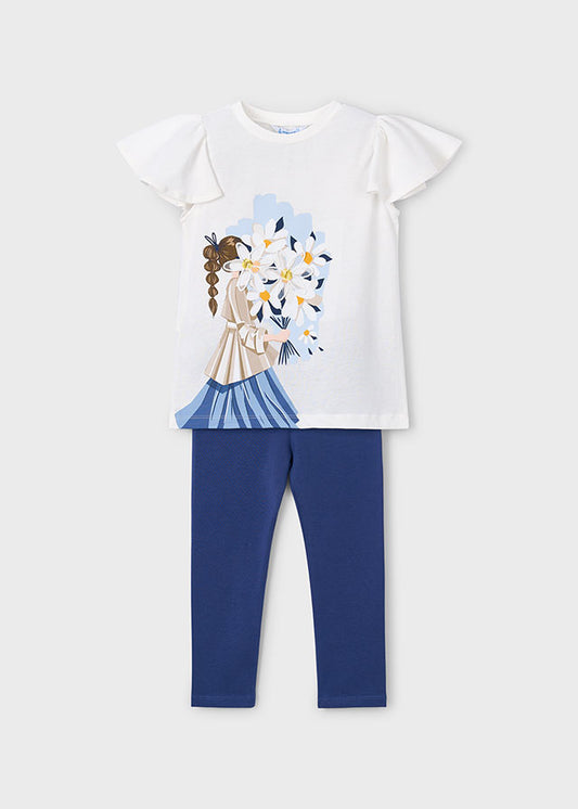 Conjunto Polera y Calza Porcelana Mayoral