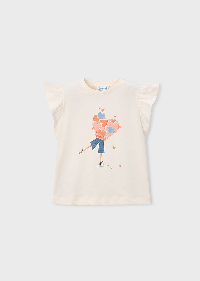Conjunto Polera y 2 Calzas Salmon/Celeste Mayoral