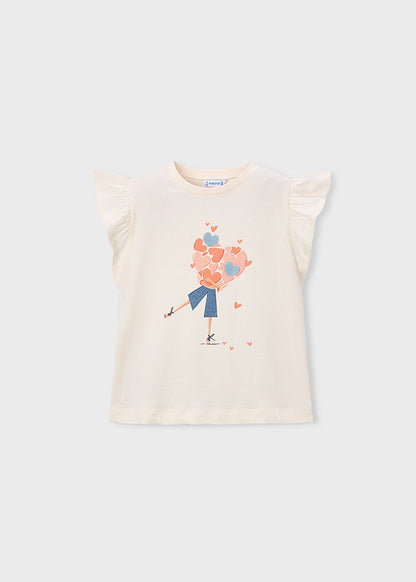 Conjunto Polera y 2 Calzas Salmon/Celeste Mayoral