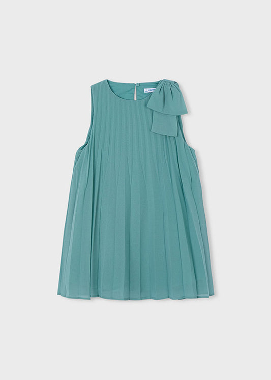 Vestido Plisado Menta Mayoral