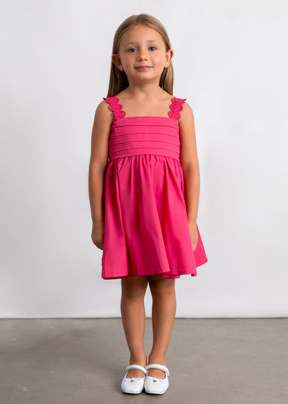 Vestido Saten Puntillas Clavel Mayoral