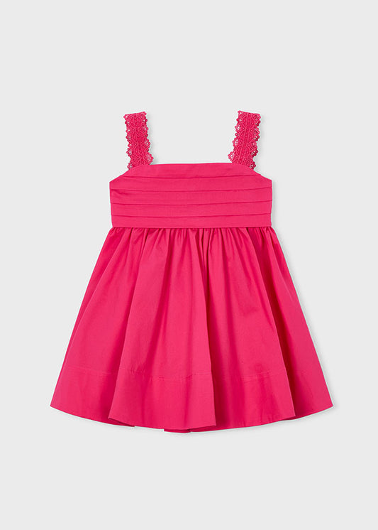 Vestido Saten Puntillas Clavel Mayoral