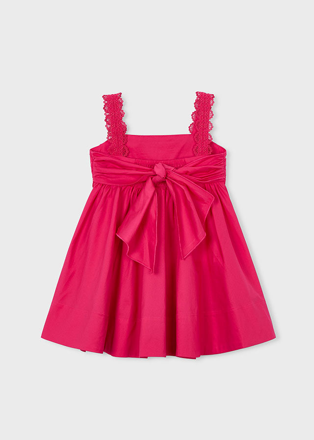 Vestido Saten Puntillas Clavel Mayoral