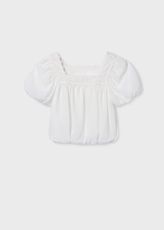Blusa Gasa Crudo Mayoral