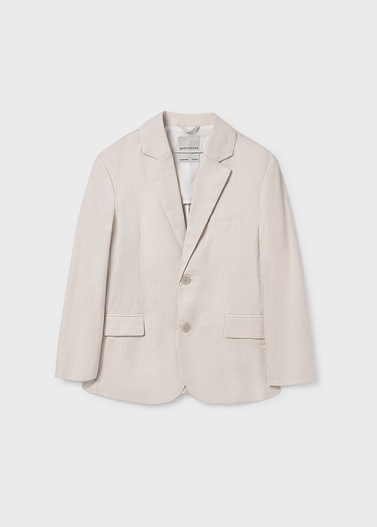 Chaqueta Lino Suiting Avena Mez