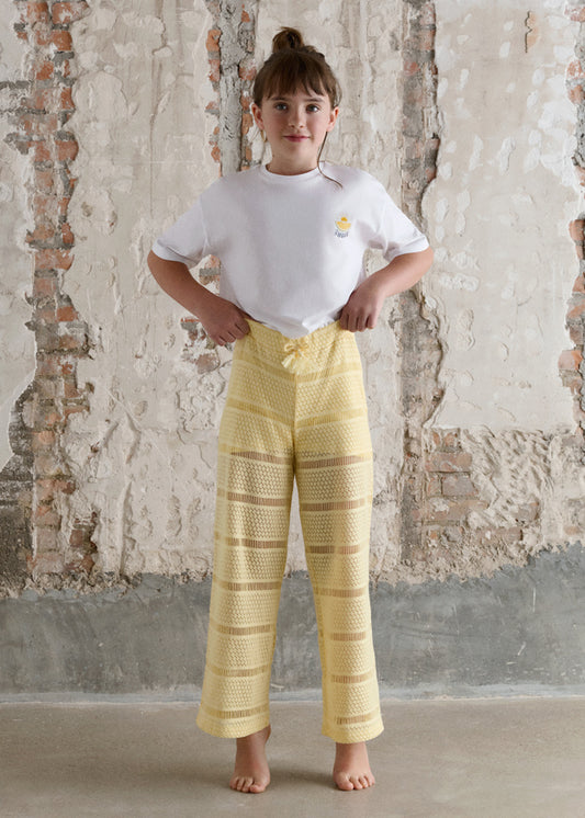 Pantalon Largo Crochet Vainilla Mayoral