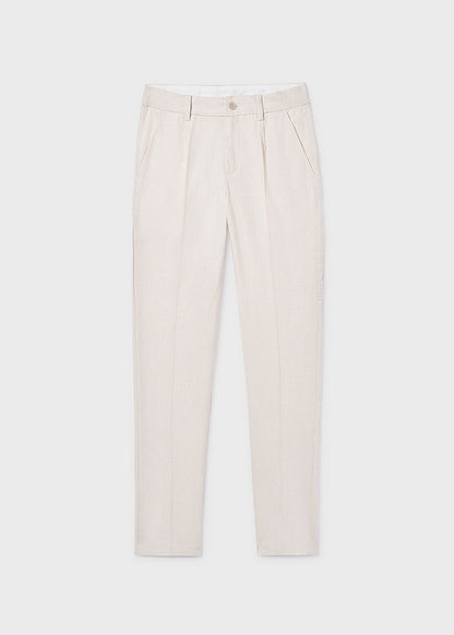 Pantalon Lino Suiting Avena Mez
