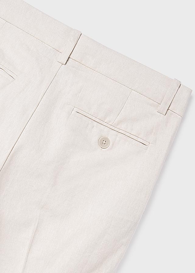 Pantalon Lino Suiting Avena Mez