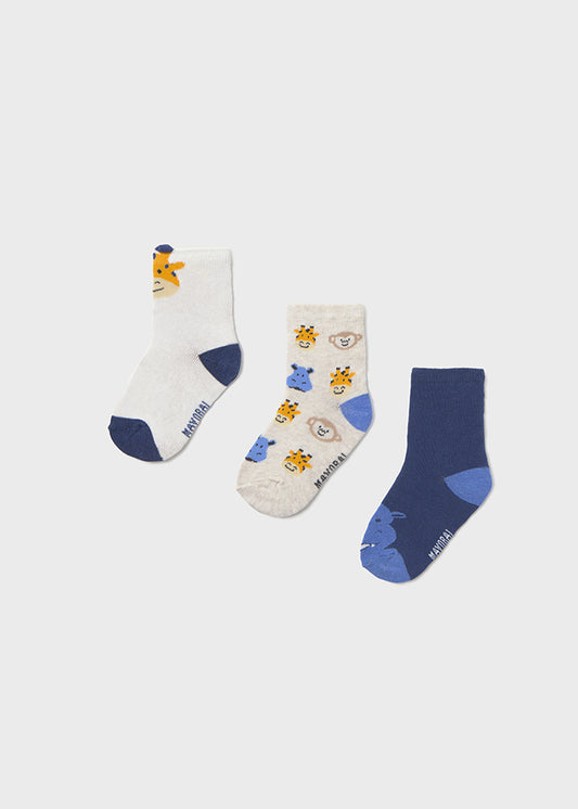 Set 3 Calcetines Motivos Oceano Mayoral