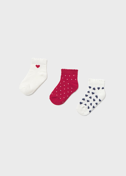 Set 3 Calcetines Rojo Mayoral