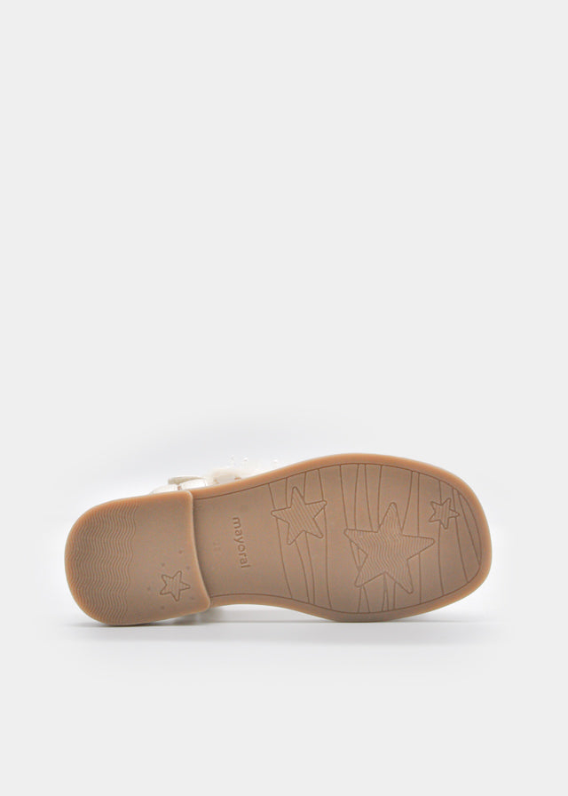 Sandalia Flores Platino Flores Mayoral