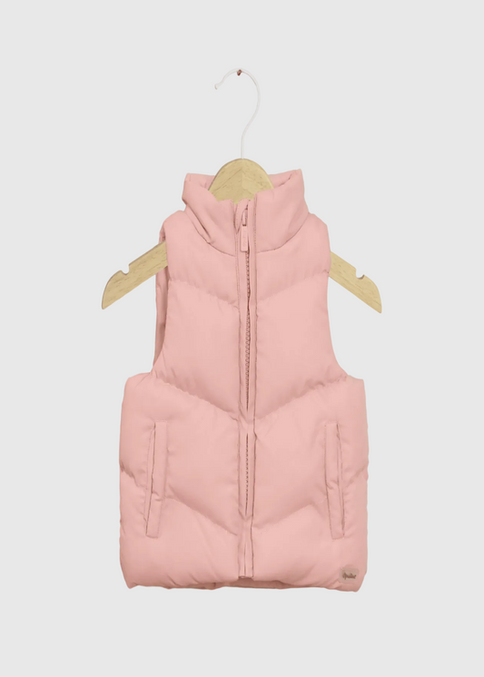 PARKA NIÑA SIN MANGA ROSADO