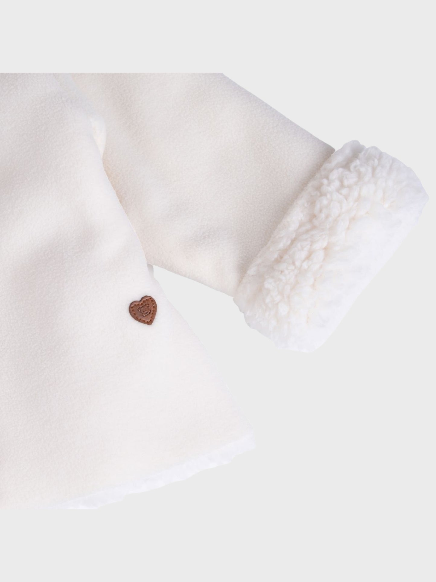 ABRIGO NIÑA CHIPORRO BLANCO PILLIN