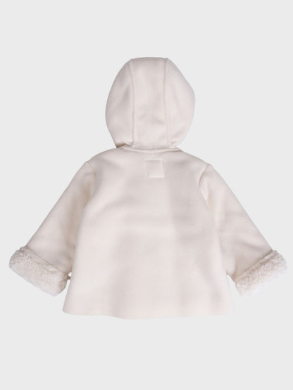 ABRIGO NIÑA CHIPORRO BLANCO PILLIN