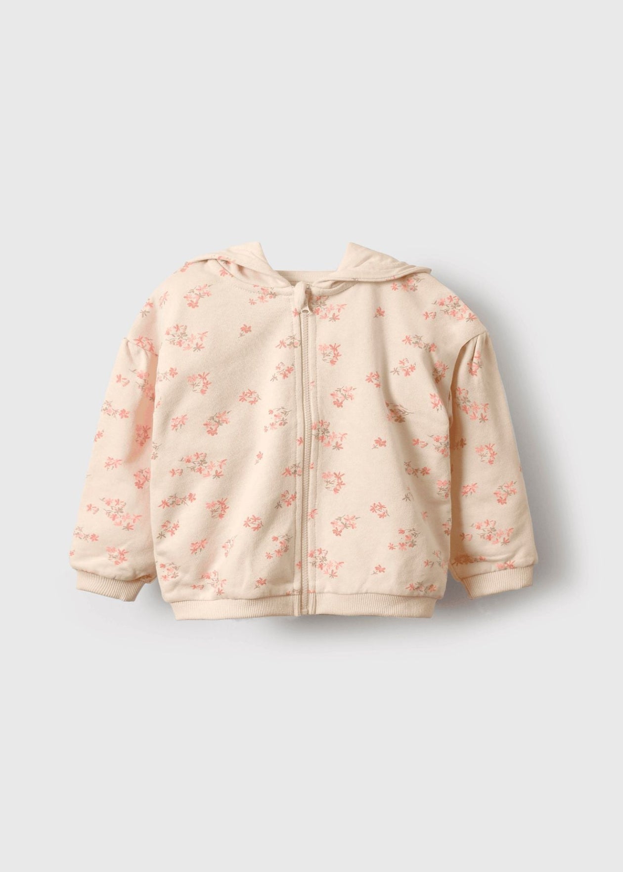 POLERON NIÑA CIERRE CREMA