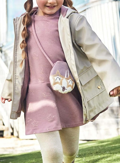 VESTIDO NIÑA ROSADO CON CARTERA MAYORAL