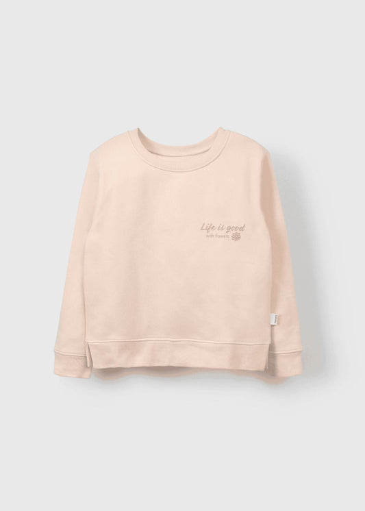 POLERON NIÑA CERRADO ROSADO