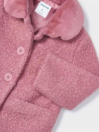 ABRIGO NIÑA RIZO ROSADO MAYORAL
