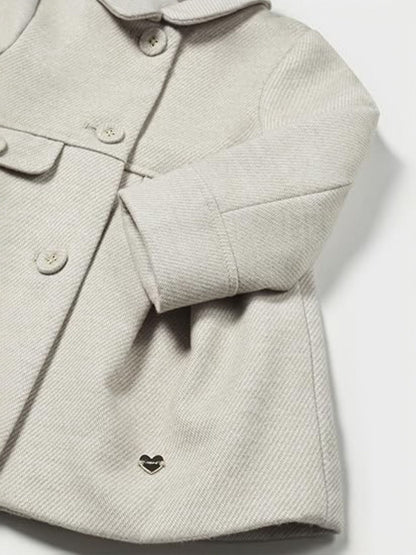 ABRIGO NIÑA PAÑO BEIGE MAYORAL