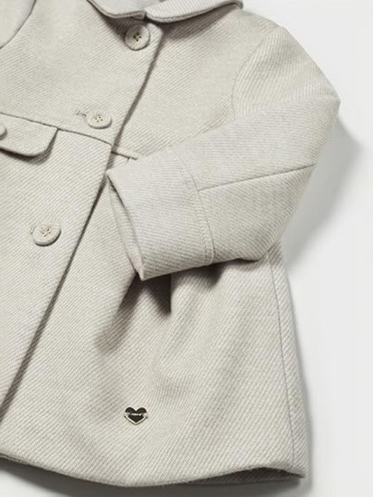 Abrigo niña paño beige Mayoral - detalle