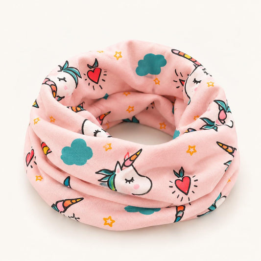 Cuello de Algodón Unicornio Rosa