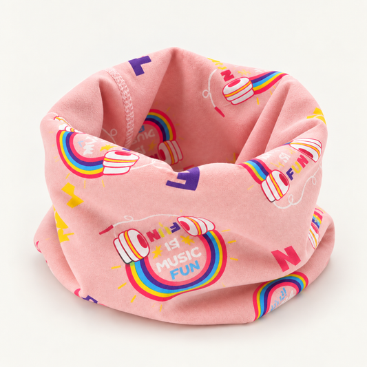 Cuello de Algodón Arcoiris Rosa