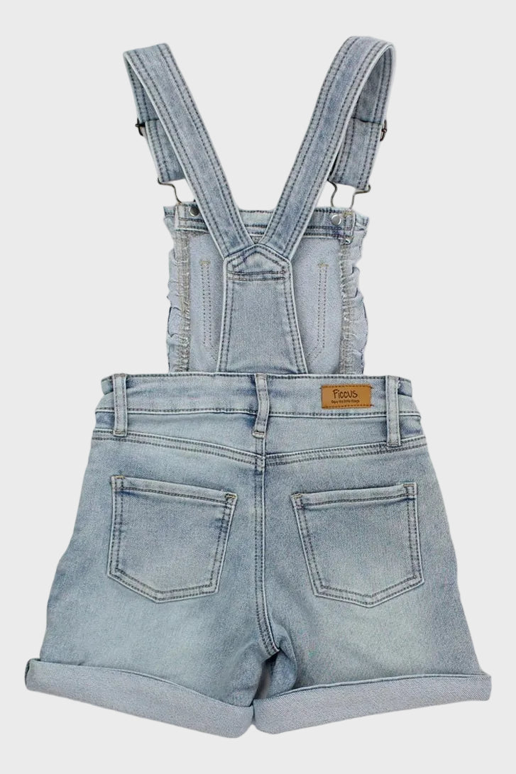 JARDINERA NIÑA DENIM KRAFT AZUL FICCUS